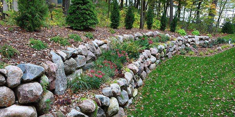 image of retaining walls